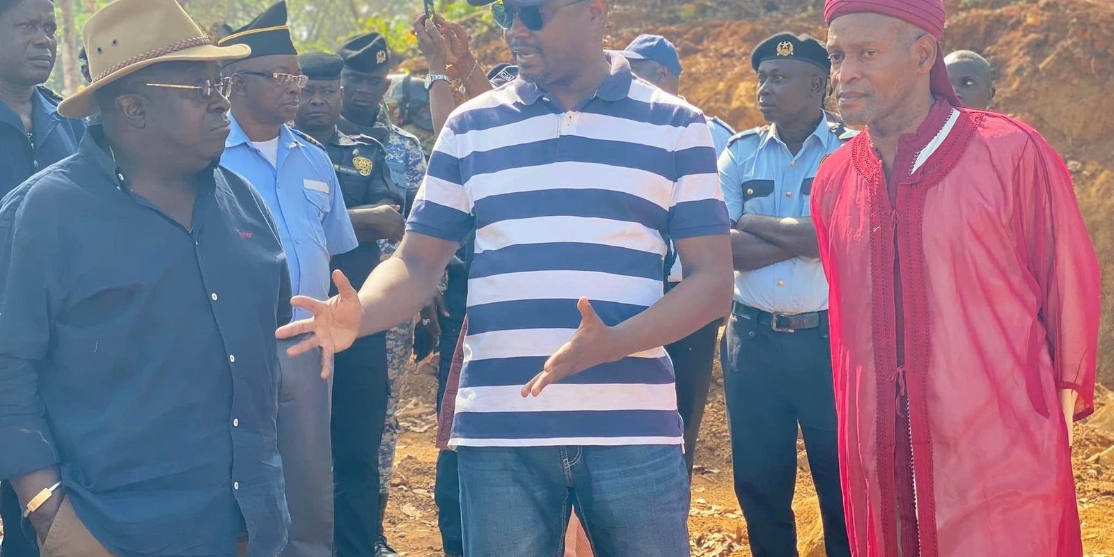 MISSÃO INTERMINISTERIAL DE VISITA A PEDREIRA NA LOCALIDADE DE CUNTABANE REGIÃO DE TOMBALI SUL DO PAÍS