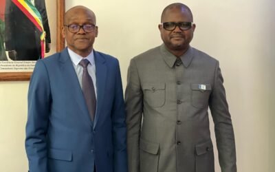 MINISTRO DO AMBIENTE, RECEBE VISITA DE CORTESIA DO COMISSÁRIO, ENCARREGADO DAS POLÍTICAS ECONÓMICAS E DA FISCALIDADE INTERNA DA UEMOA
