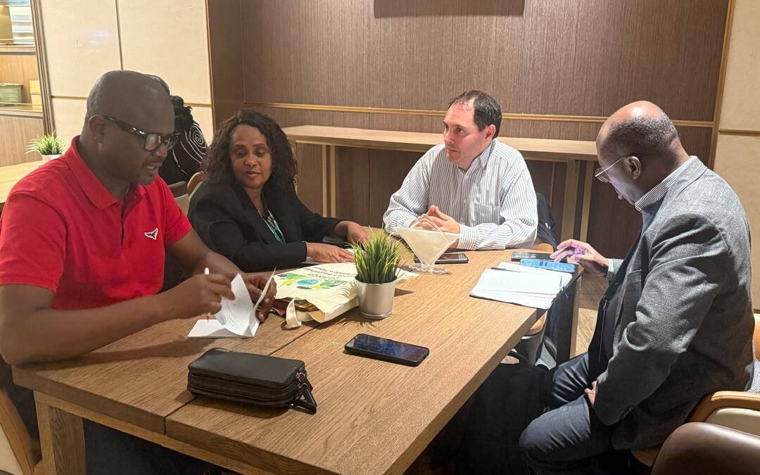 À MARGEM DA CIMEIRA AFRICANA DO CLIMA O MINISTRO DO AMBIENTE REÚNE-SE COM PARCEIROS